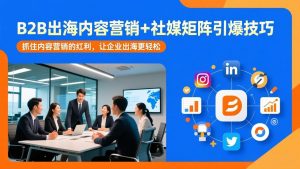 B2B出海内容营销+社媒矩阵引爆技巧:抓住内容营销的红利,让企业出海更轻松-天韵资源网