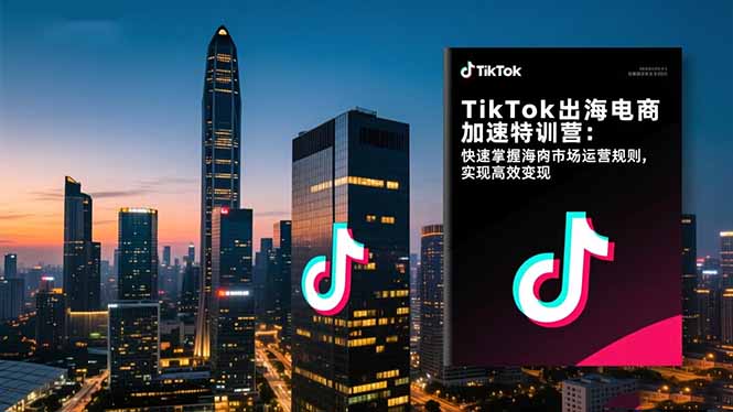 TikTok出海电商加速特训营-更新：快速掌握海外市场运营规则，实现高效变现-天韵资源网