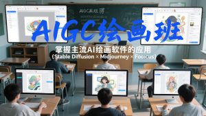 AIGC绘画班,掌握主流Ai绘画软件的应用(Stable Diffusion x Midjourney x Fooocus)-天韵资源网