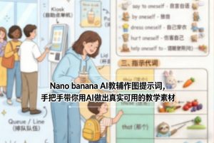 Nano banana AI教辅作图提示词，手把手带你用AI做出真实可用的教学素材-天韵资源网