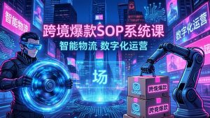 跨境爆款SOP系统课,“内容飞轮+精准投放+AI自动化”为核心,拆解“人×货×场”黄金公式-天韵资源网