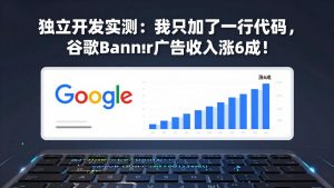 付费文章：独立开发实测：我只加了一行代码，谷歌Banner广告收入涨6成！-天韵资源网