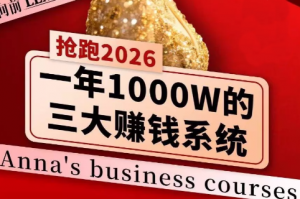 安娜老师·2026千亿商机分享会-天韵资源网