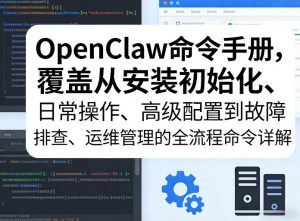 OpenClaw命令手册，覆盖从安装初始化、日常操作、高级配置到故障排查、运维管理的全流程命令详解-天韵资源网