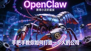 OpenClaw，小龙虾-从产品到爆款的成长之路，手把手教你如何打造一个人的公司-天韵资源网