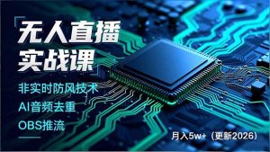 无人直播实战课(更新3月-天韵资源网