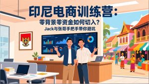 印尼电商训练营：零背景零资金如何切入？Jack与张哥手把手带你避坑-天韵资源网