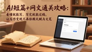 AI短篇+网文通关攻略：看懂就能写、写完就能过稿，让写作变现不再依赖天赋与文笔-天韵资源网