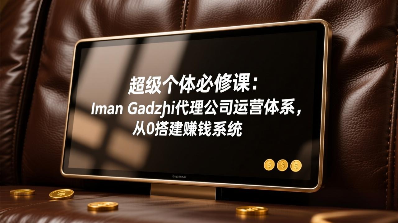 超级个体必修课：Iman Gadzhi代理公司运营体系，从0搭建赚钱系统-天韵资源网