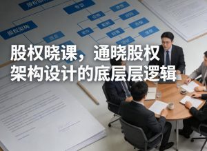 股权晓课，通晓股权架构设计的底层逻辑-天韵资源网