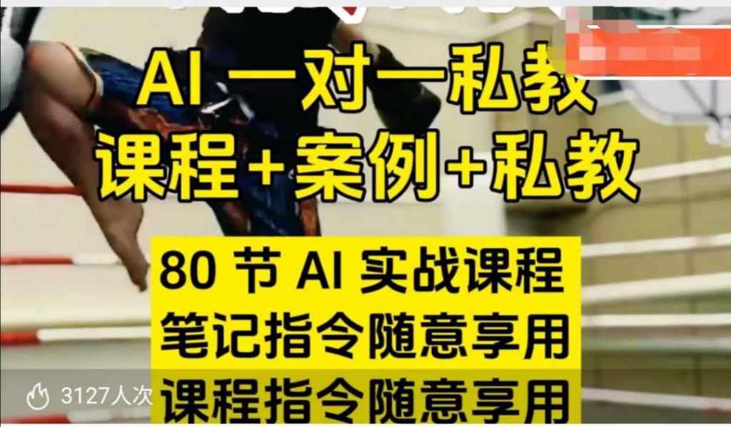 AI指令实战课，课程+案例，80节AI实战课程，笔记指令随意享用，课程指令随意享用(更新26年3月)-天韵资源网