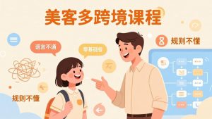 怕语言不通、怕不懂规则？零基础小白也能做的美客多跨境课，手把手带你美客多开店稳赚-天韵资源网