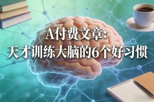付费文章:天才训练大脑的6个好习惯-天韵资源网