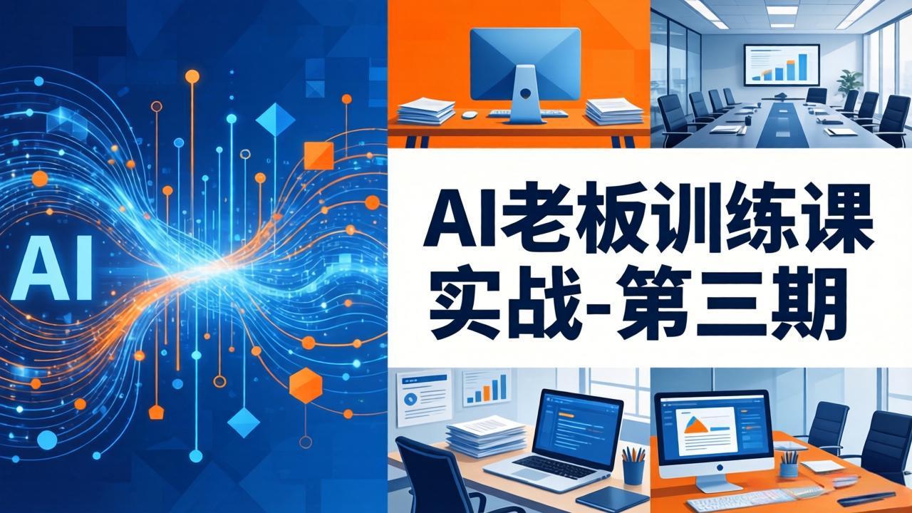 AI老板训练课实战-第三期：AI+内容应用落地教学，从0到1打通AI变现完整路径-天韵资源网