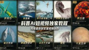 科普造物主AI短视频独家教程：从软件安装、壳隆音色到文案视频创作，零基础快速做爆款-天韵资源网
