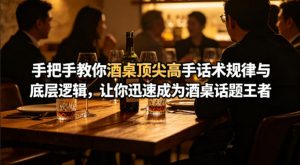 付费文章：手把手教你酒桌顶尖高手话术规律与底层逻辑，让你迅速成为酒桌话题王者(二十年全网独家经验分享)-天韵资源网