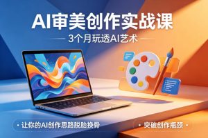 AI审美创作实战课，3个月玩透AI艺术，让你的AI创作思路脱胎换骨，突破创作瓶颈-天韵资源网