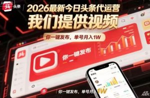 今日头条躺賺模式，你9我1，操作简单，一键发布，单机日入数百，长期合作【揭秘】-天韵资源网