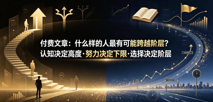 付费文章：什么样的人最有可能跨越阶层？认知决定高度·努力决定下限·选择决定阶层-天韵资源网