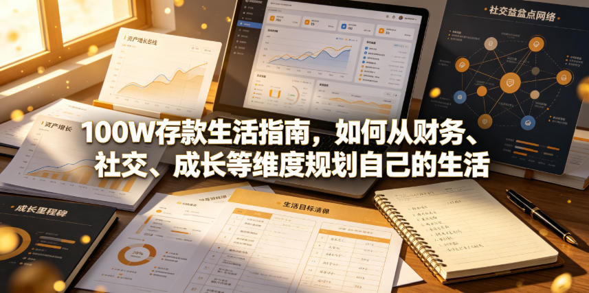 付费文章：100W存款生活指南，如何从财务、社交、成长等维度规划自己的生活-天韵资源网