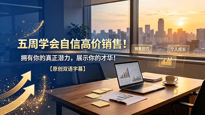五周学会自信高价销售！拥有你的真正潜力，展示你的才华！【原创双语字幕】-天韵资源网