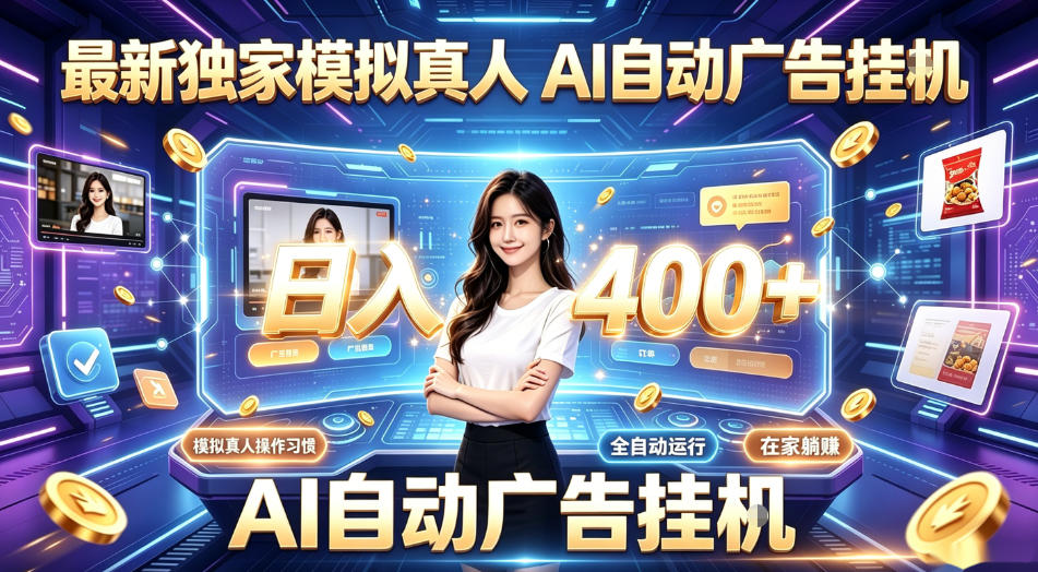 最新独家模拟真人，AI自动挂号挂G，日入400+，全程全自动运行，无需人工【揭秘】-天韵资源网