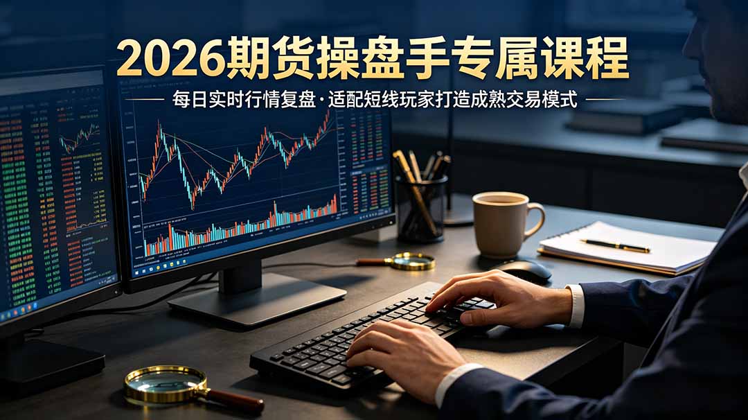 2026期货操盘手专属课程-更新7月11,每日实时行情复盘,适配短线玩家打造成熟交易模式-天韵资源网