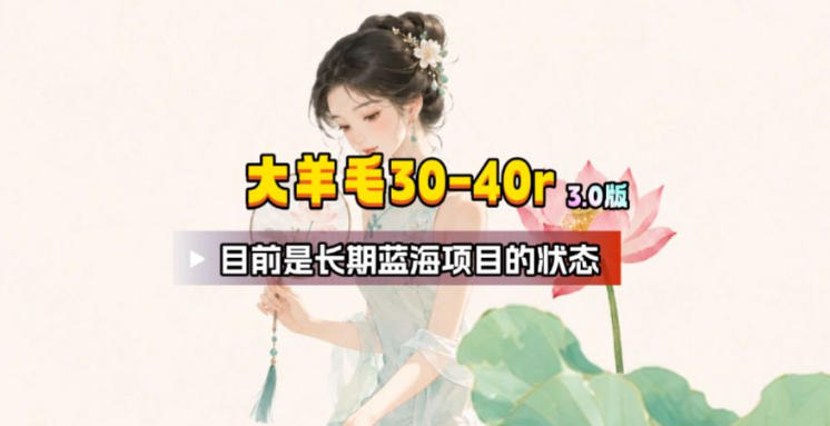 【大羊毛】几分钟30-40r，【流量体联盟】，可以矩阵，操作无脑简单-天韵资源网