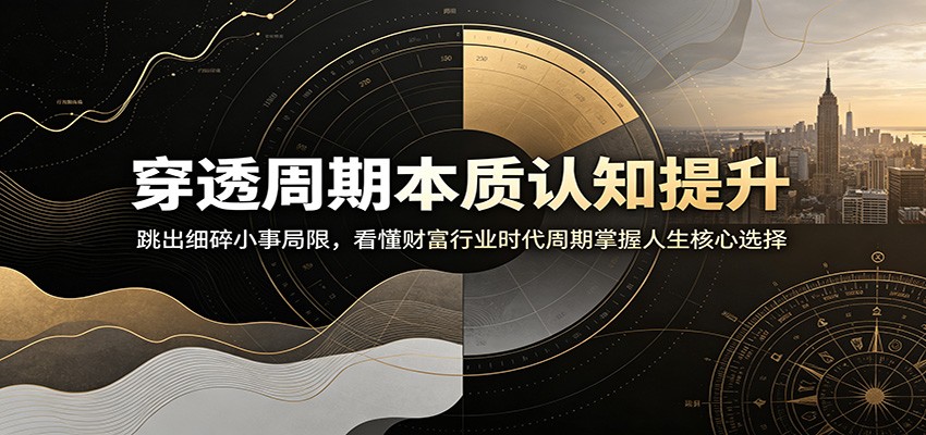 穿透周期本质认知提升：跳出细碎小事局限，看懂财富行业时代周期掌握人生核心选择-天韵资源网