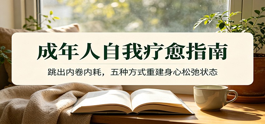 成年人自我疗愈指南:跳出内卷内耗,五种方式重建身心松弛状态-天韵资源网