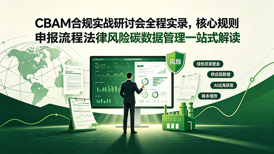 CBAM合规实战研讨会全程实录，核心规则申报流程法律风险碳数据管理一站式解读-天韵资源网