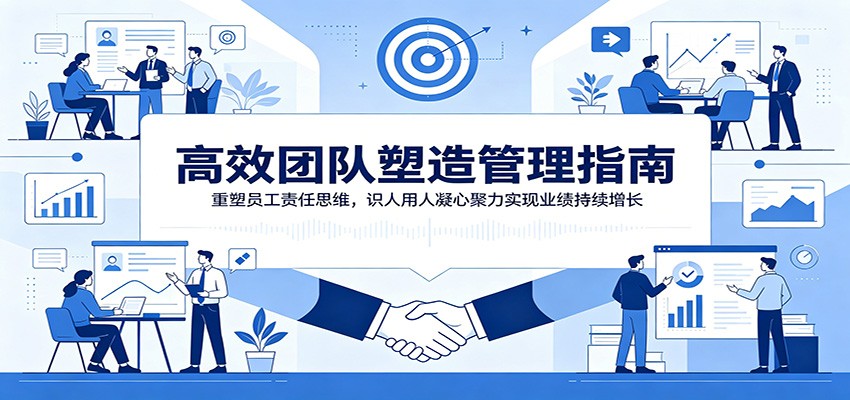 高效团队塑造管理指南：重塑员工责任思维，识人用人凝心聚力实现业绩持续增长-天韵资源网