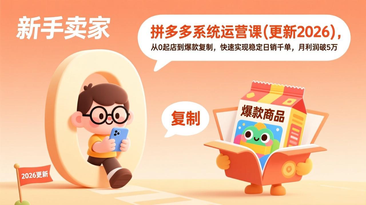 拼多多系统运营课(更新7月-天韵资源网