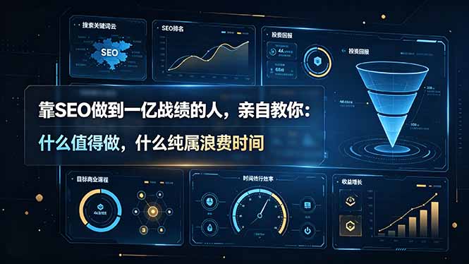 靠SEO做到一亿战绩的人，亲自教你：什么值得做，什么纯属浪费时间【原创双语字幕】-天韵资源网