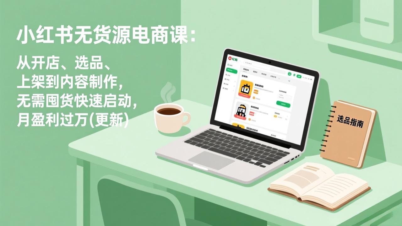 小红书无货源电商课(7月更新-天韵资源网