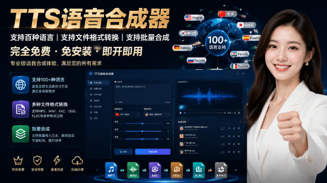 最新TTS配音，支持批量，支持文件格式转换，功能超多-天韵资源网