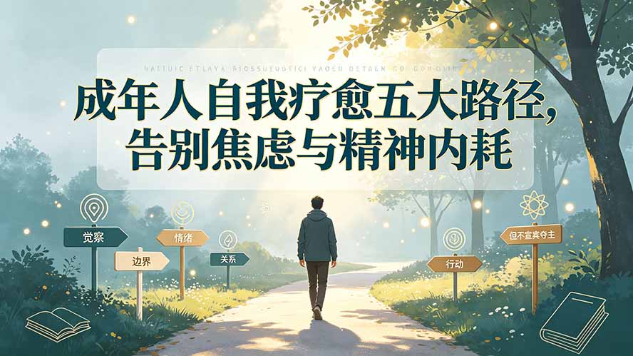 付费文章：成年人自我疗愈五大路径，告别焦虑与精神内耗-天韵资源网
