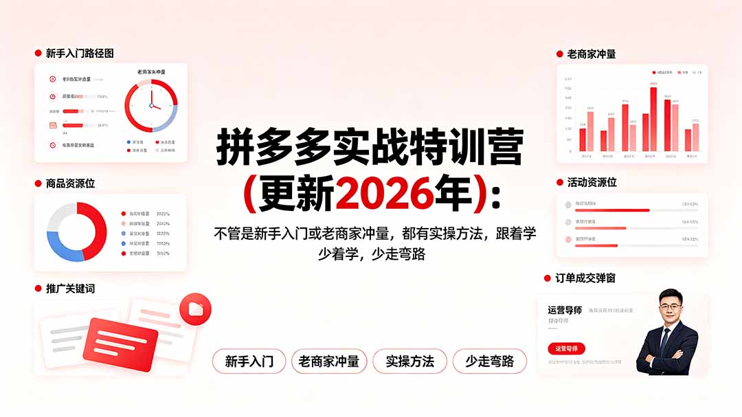拼多多实战特训营(更新2026年-天韵资源网