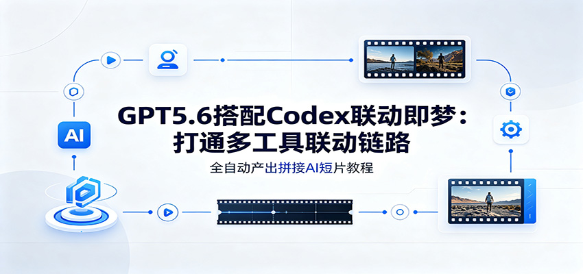 GPT5.6搭配Codex联动即梦：打通多工具联动链路，全自动产出拼接AI短片教程-天韵资源网