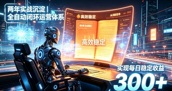 两年实战沉淀｜全自动闭环运营体系，实现每日稳定收益300+【揭秘】-天韵资源网