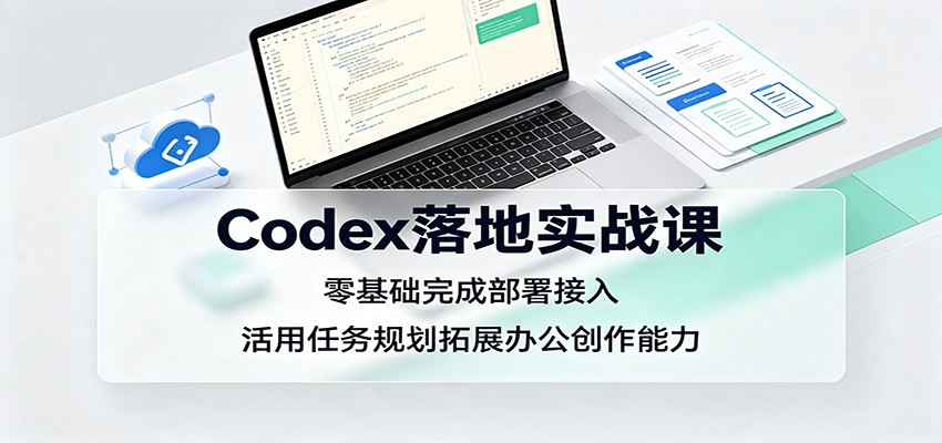 Codex落地实战课：零基础完成部署接入，活用任务规划拓展办公创作能力-天韵资源网