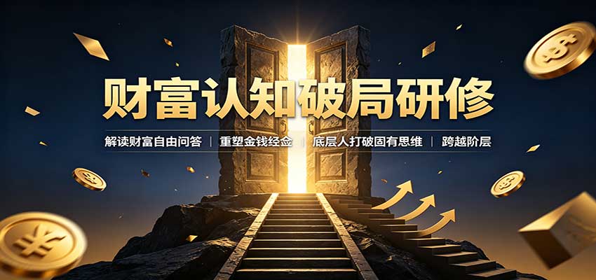 财富认知破局研修：解读”孙割”，重塑金钱观念，底层人打破固有思维跨越阶层-天韵资源网