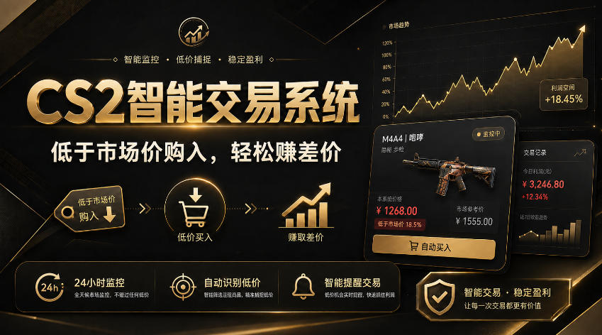 CS2智能交易系统，轻松賺差价|自动运行，无需自己挂G|数据支持任何形式验证【揭秘】-天韵资源网