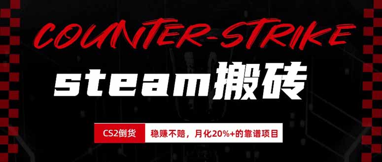 steam搬砖,倒卖cs2饰品,达到月化20%+的收益,真正的靠谱可落地长期项目-天韵资源网