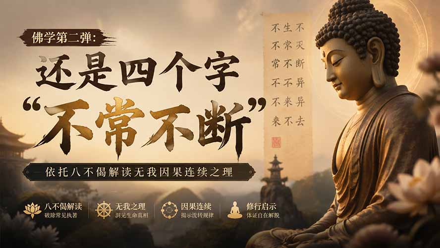 付费文章：佛学第二弹：还是四个字“不常不断”依托八不偈解读无我因果连续之理-天韵资源网