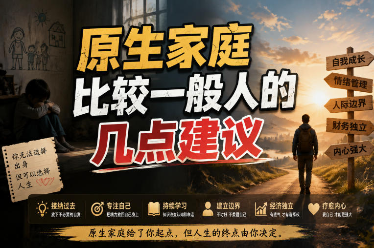 付费文章：给原生家庭比较一般人的几点建议-天韵资源网