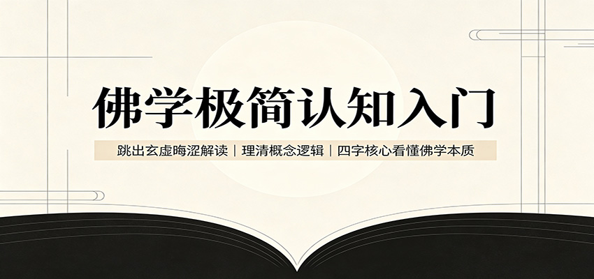 佛学极简认知入门：跳出玄虚晦涩解读，理清概念逻辑，四字核心看懂佛学本质-天韵资源网