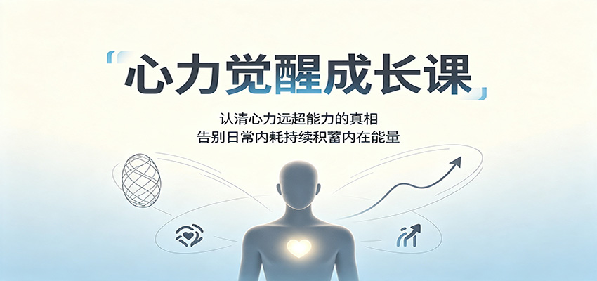 心力觉醒成长课：认清心力远超能力的真相，告别日常内耗持续积蓄内在能量-天韵资源网