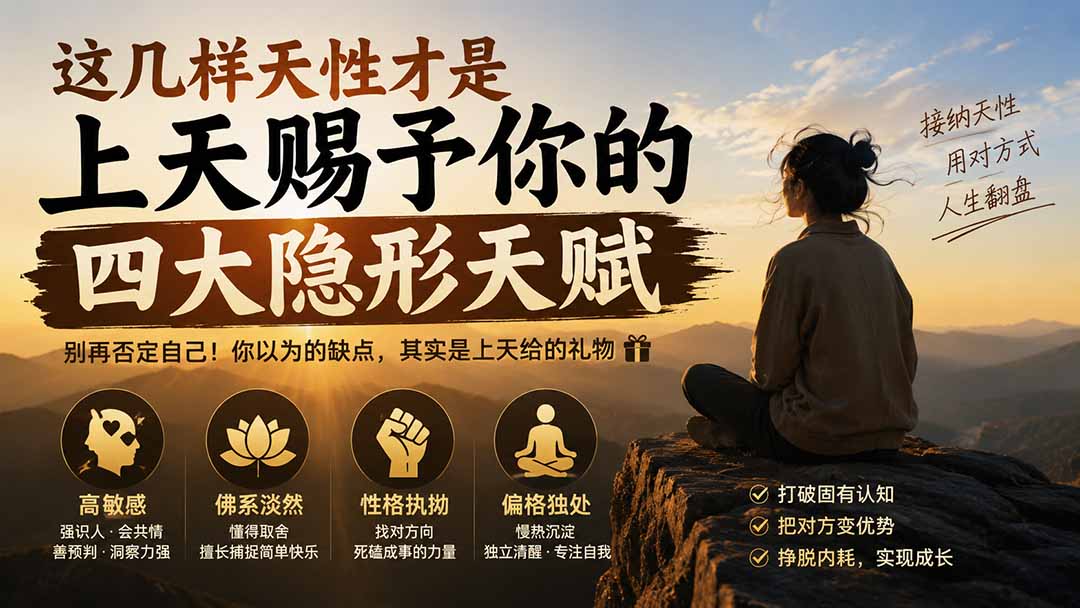 付费文章：这几样天性才是上天赐予你的四大隐形天赋-天韵资源网