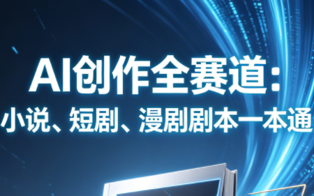 AI创作全赛道：小说、短剧、漫剧剧本一本通(更新7月)-天韵资源网